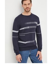 Sweter męski sweter męski kolor granatowy lekki - Answear.com Guess