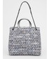 Shopper bag Guess torebka kolor srebrny