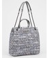 Shopper bag Guess torebka kolor srebrny