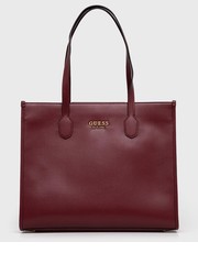 Shopper bag torebka kolor bordowy - Answear.com Guess