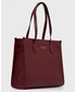 Shopper bag Guess torebka kolor bordowy