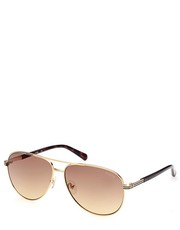 Okulary okulary przeciwsłoneczne męskie kolor złoty - Answear.com Guess