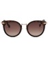 Okulary Guess okulary przeciwsłoneczne męskie kolor brązowy