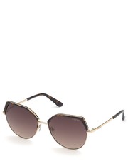Okulary okulary przeciwsłoneczne damskie kolor brązowy - Answear.com Guess