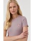 Bluzka Guess t-shirt damski kolor fioletowy