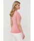 Bluzka Guess t-shirt damski kolor różowy