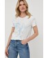 Bluzka Guess t-shirt bawełniany kolor biały