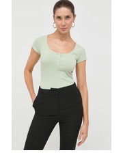 Bluzka t-shirt damski kolor zielony - Answear.com Guess