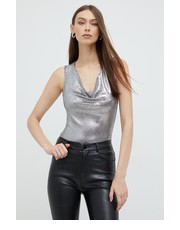 Bluzka top damski kolor srebrny - Answear.com Guess