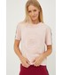Bluzka Guess t-shirt bawełniany kolor różowy