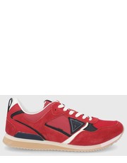 Sneakersy męskie buty TREVISO kolor czerwony - Answear.com Guess