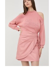 Spódnica spódnica kolor różowy mini prosta - Answear.com Guess