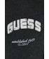 Spodnie Guess spodnie dresowe bawełniane damskie kolor szary z nadrukiem