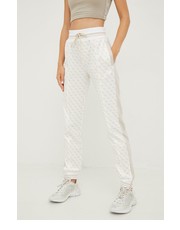 Spodnie spodnie dresowe damskie kolor biały wzorzyste - Answear.com Guess