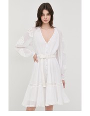 Sukienka sukienka kolor biały mini rozkloszowana - Answear.com Guess