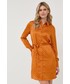 Sukienka Guess sukienka kolor pomarańczowy mini prosta