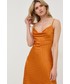 Sukienka Guess sukienka kolor pomarańczowy maxi prosta