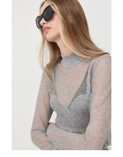 Sweter sweter damski kolor srebrny lekki - Answear.com Guess