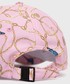 Czapka Guess czapka kolor różowy z aplikacją