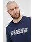Bluza męska Guess bluza męska kolor granatowy z aplikacją