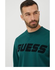 Bluza męska bluza męska kolor zielony z aplikacją - Answear.com Guess