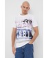 T-shirt - koszulka męska Guess t-shirt bawełniany kolor biały z nadrukiem