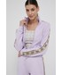 Bluza Guess bluza damska kolor fioletowy z aplikacją