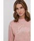 Bluza Guess bluza damska kolor różowy z aplikacją