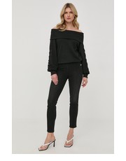 Bluza bluza damska kolor czarny z aplikacją - Answear.com Guess