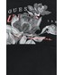 Bluza Guess bluza bawełniana damska kolor czarny z kapturem z aplikacją