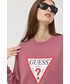 Bluza Guess bluza damska kolor różowy z nadrukiem