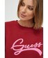 Bluza Guess bluza damska kolor bordowy z aplikacją