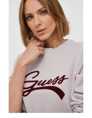 Bluza bluza damska kolor różowy z aplikacją - Answear.com Guess