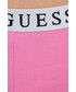 Piżama Guess szorty piżamowe damskie kolor różowy