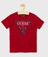 Koszulka Guess - T-shirt bawełniany dziecięcy
