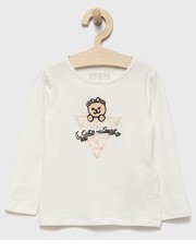 Koszulka longsleeve dziecięcy kolor biały - Answear.com Guess