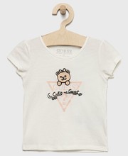 Koszulka t-shirt dziecięcy kolor biały - Answear.com Guess