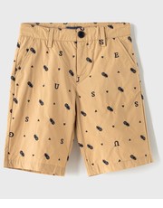 Spodnie Szorty dziecięce kolor beżowy - Answear.com Guess
