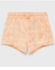 Spodnie szorty dziecięce kolor pomarańczowy wzorzyste regulowana talia - Answear.com Guess