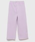 Spodnie Guess spodnie dresowe dziecięce kolor fioletowy gładkie