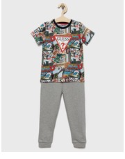 Spodnie komplet bawełniany dziecięcy kolor szary - Answear.com Guess