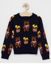 Sweter Sweter dziecięcy kolor granatowy ciepły - Answear.com Guess