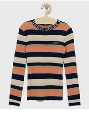 Sweter sweter dziecięcy kolor pomarańczowy lekki - Answear.com Guess