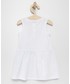 Sukienka dziecięca Guess Sukienka bawełniana dziecięca kolor biały mini rozkloszowana