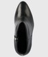 Botki Guess botki skórzane Reddi damskie kolor czarny na szpilce