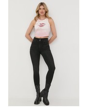 Top damski top bawełniany kolor różowy - Answear.com Guess