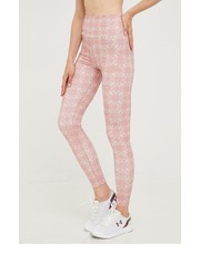 Legginsy legginsy damskie kolor różowy wzorzyste - Answear.com Guess