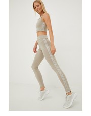 Legginsy legginsy damskie kolor beżowy z nadrukiem - Answear.com Guess