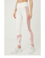 Legginsy legginsy damskie kolor biały z nadrukiem - Answear.com Guess