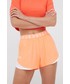 Spodnie Under Armour Szorty 1344552 damskie kolor pomarańczowy z aplikacją medium waist